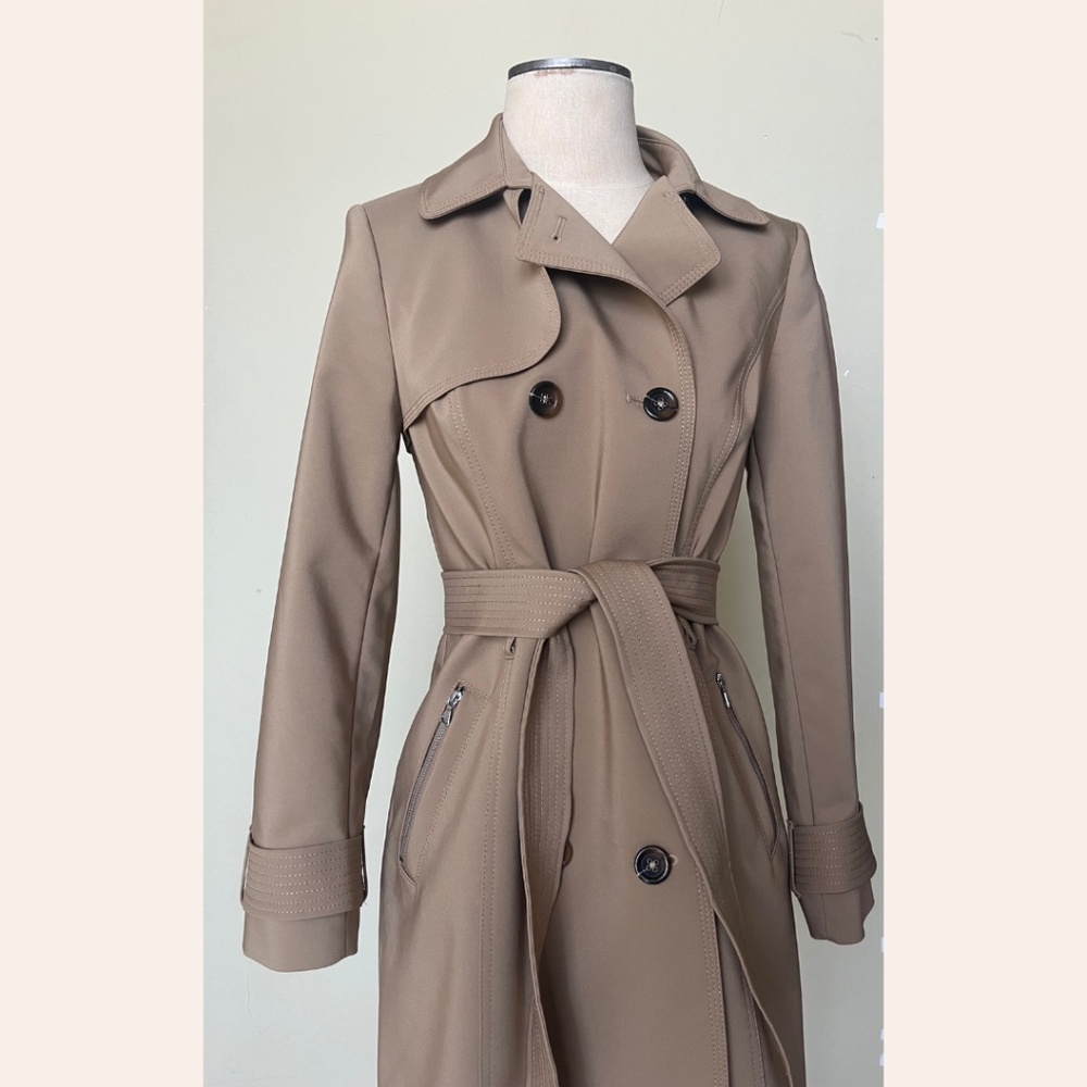 Express – Classic Tan Trench Jacket (Size S)